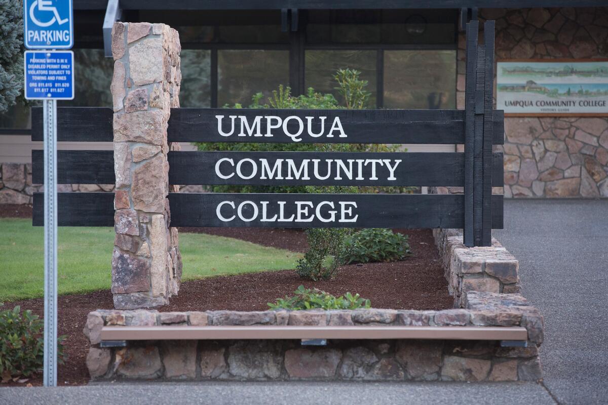 The campus of Umpqua Community College.