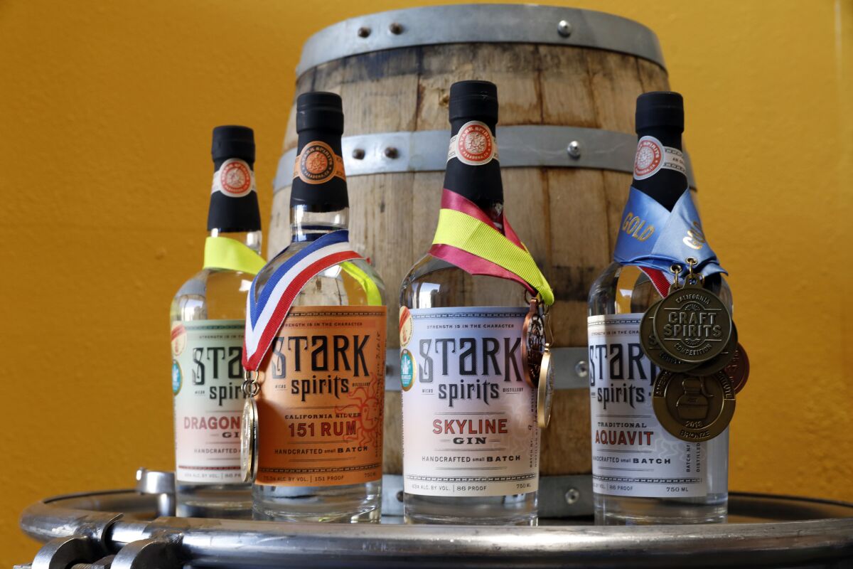 A selection of Stark Spirits' products.