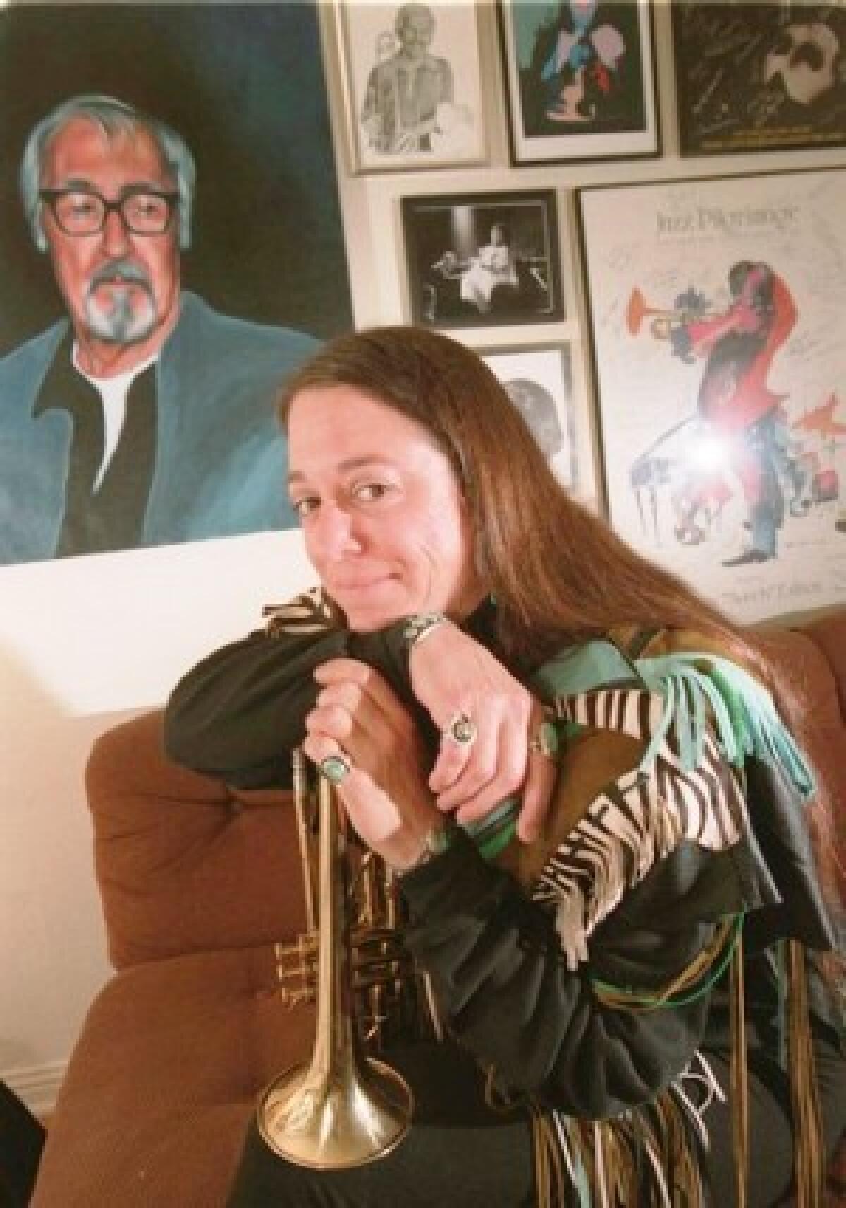 Stacy Rowles, shown in 1995, was a fixture on the L.A. jazz scene, playing with Maiden Voyage and the Jazz Birds.