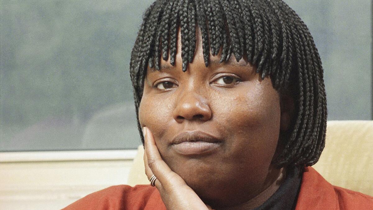 Gloria Naylor, author of "The Women of Brewster Place," poses at her home in New York on Oct. 9, 1992.