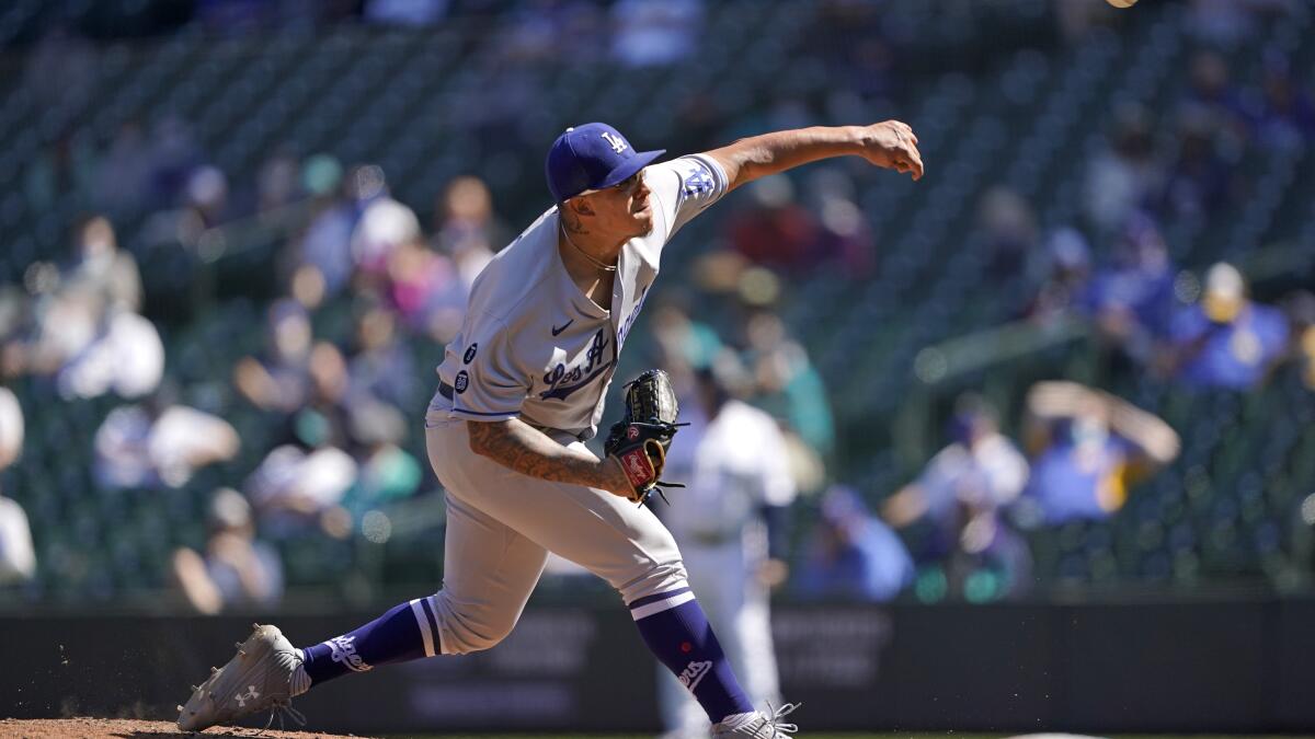 Urías dominates as Dodgers pull out 1-0 win over Mariners - The San Diego  Union-Tribune