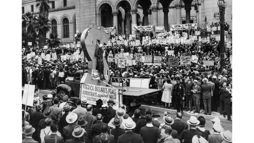 From The Archives Protesters Denounce Us Involvement In World War Ii