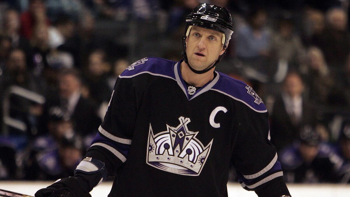 Former Kings defenseman Rob Blake, now an assistant general manager with the team, was elected to the Hockey Hall of Fame on Monday.