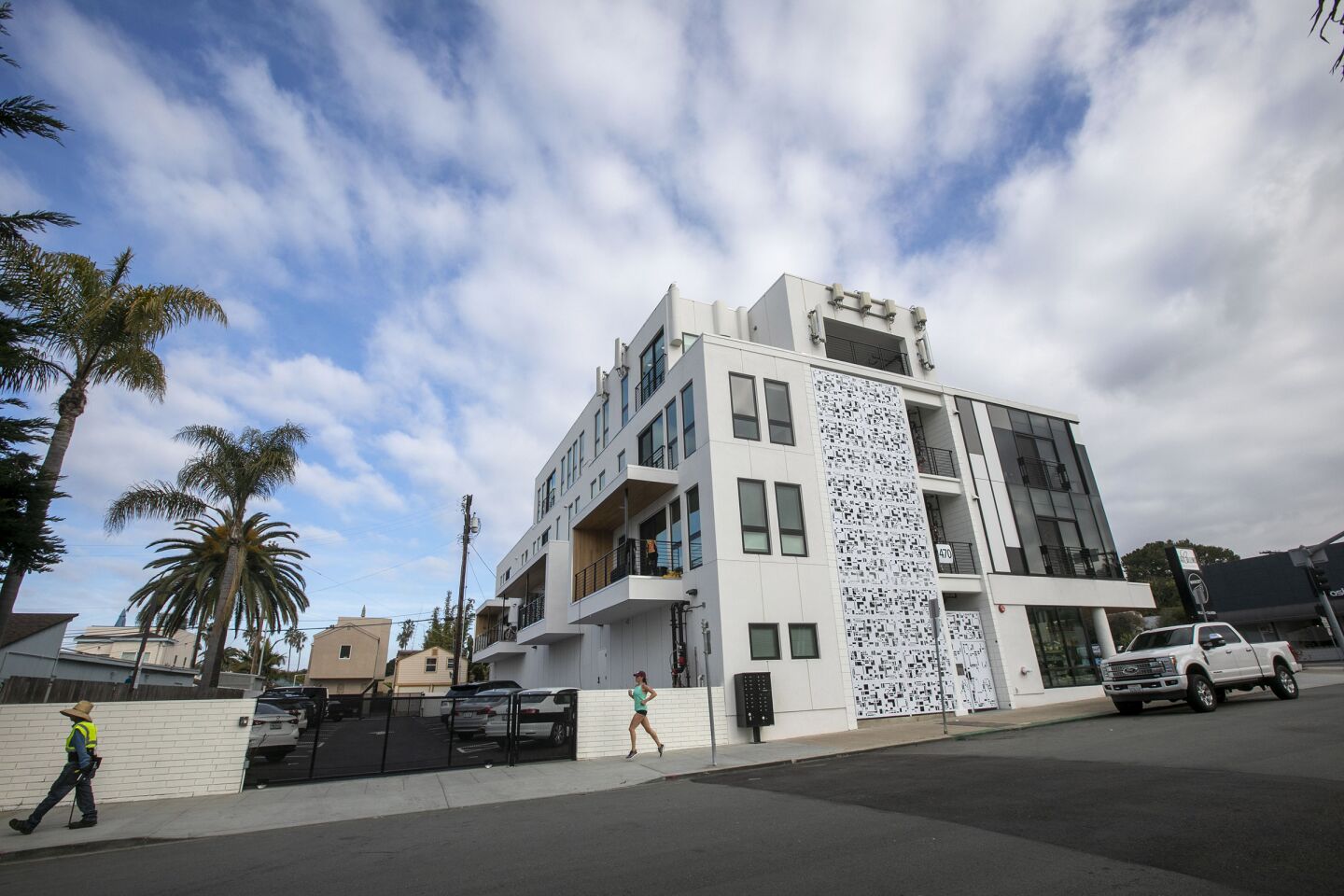 Souther side of the Collins luxury apartment complex on La Jolla Blvd. on Tuesday, January 14, 2020.