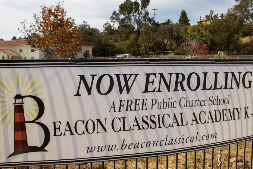 Alma Van Nice, executive director of Beacon Classical Academy, said the charter school will not return to its home at South Bay Community Church this school year. The facility has been shut down by the fire marshal since November for numerous safety violations.