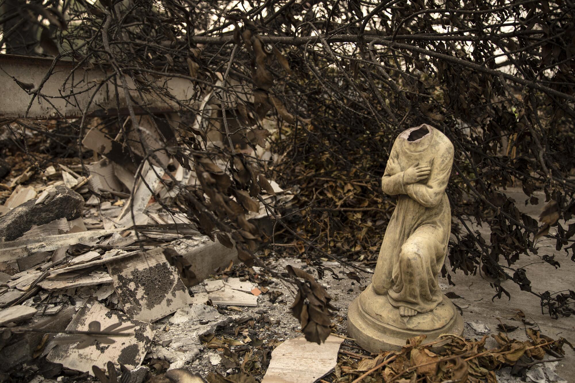 Part of the remains of Talent Mobile Estates, following the Almeda fire in Southern Oregon.