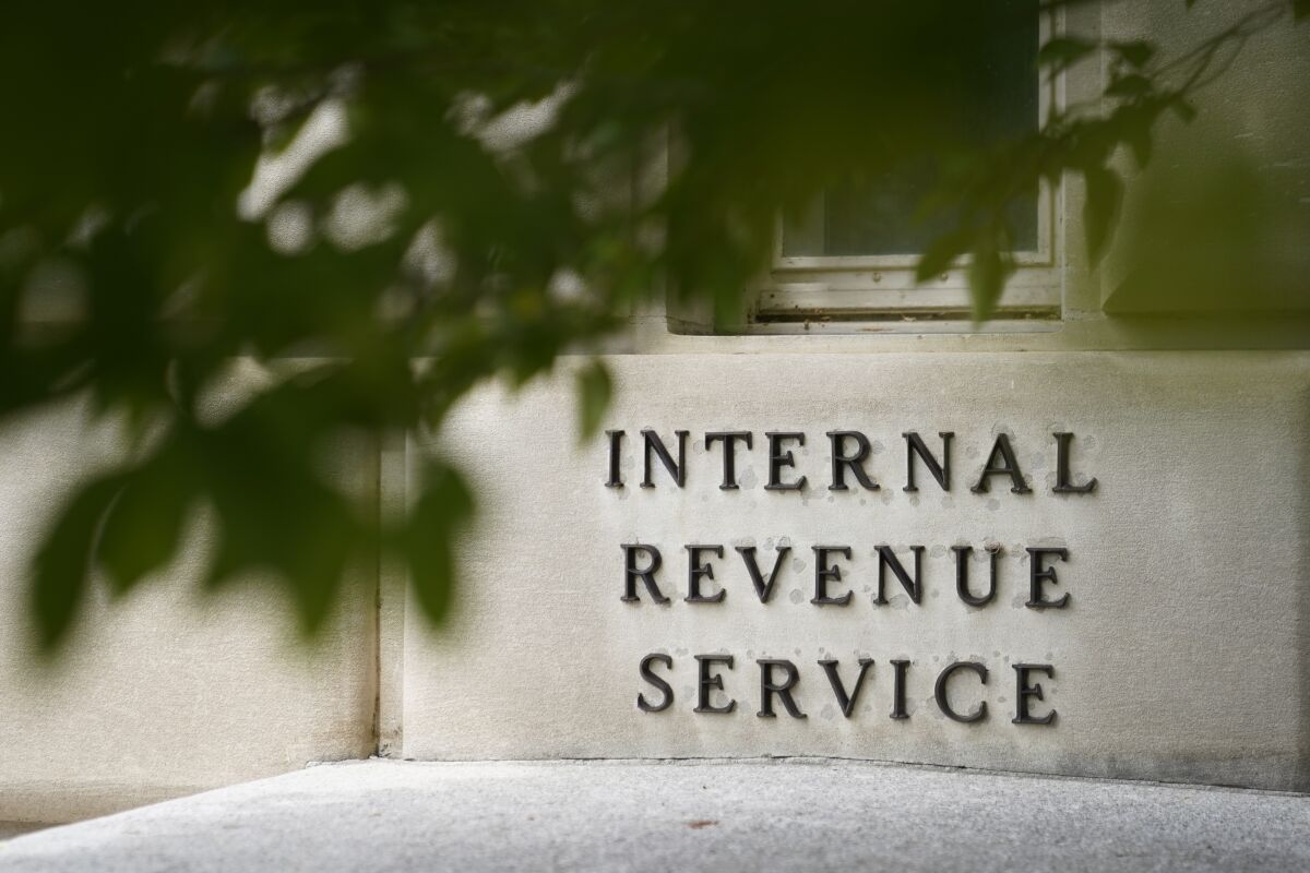 The outside of the Internal Revenue Service building in Washington.