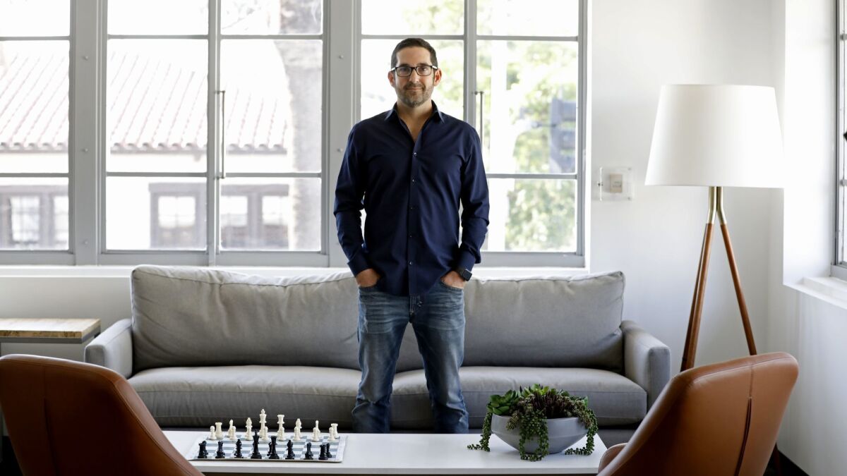 Ian Siegel, co-founder and chief executive of ZipRecruiter, at the company's Santa Monica office.