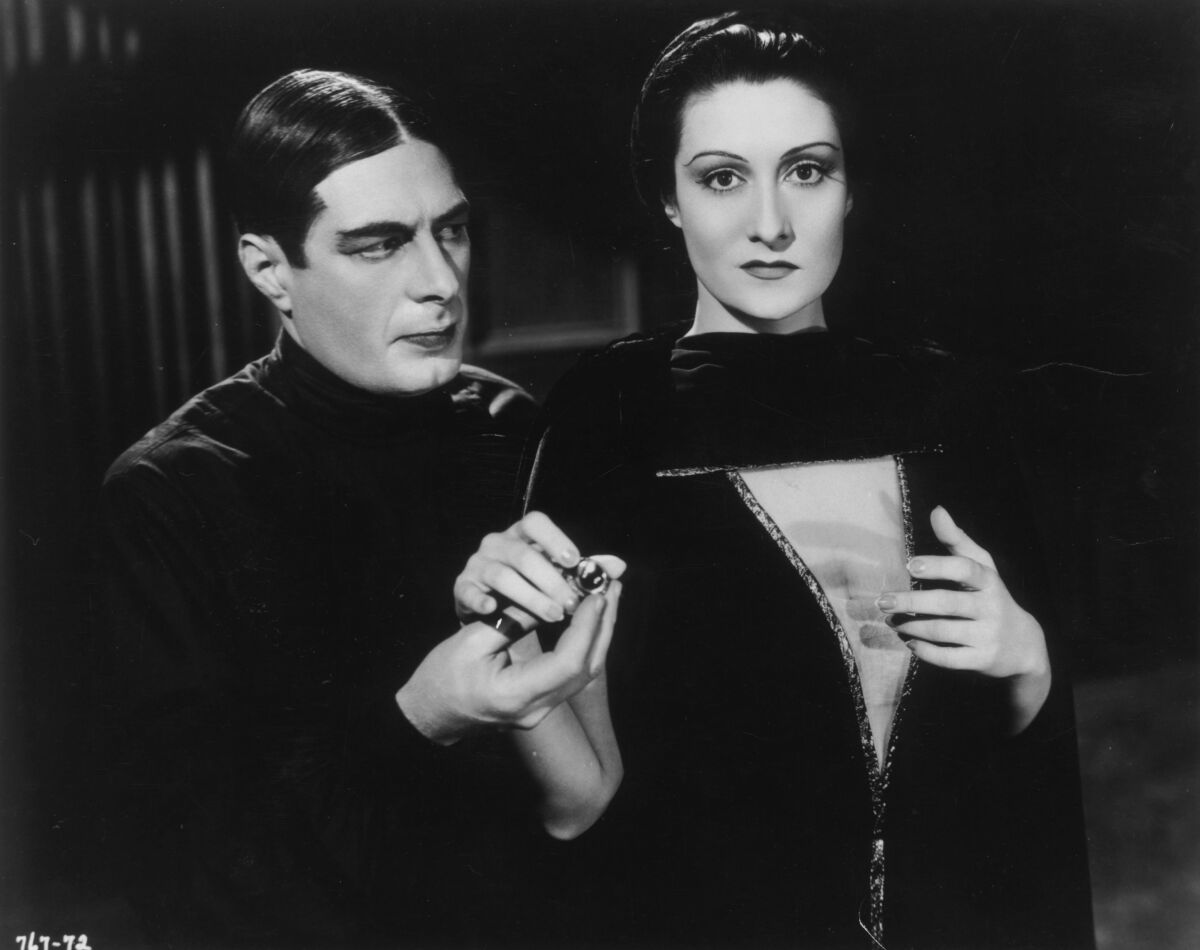 Irving Pichel as Sandor and Gloria Holden  as Countess Marya Zaleska in the film "Dracula's Daughter."