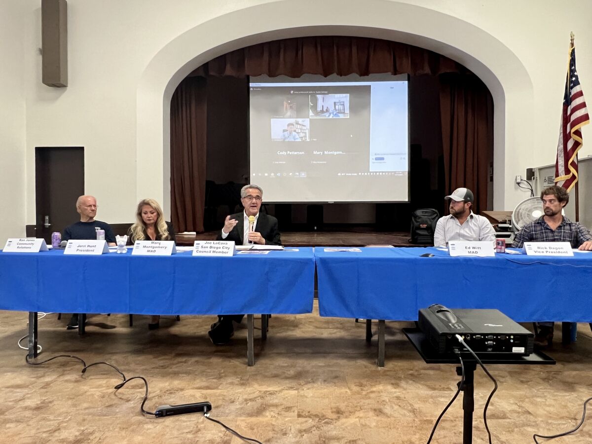 The La Jolla Town Council has been meeting in a hybrid in-person/online format.