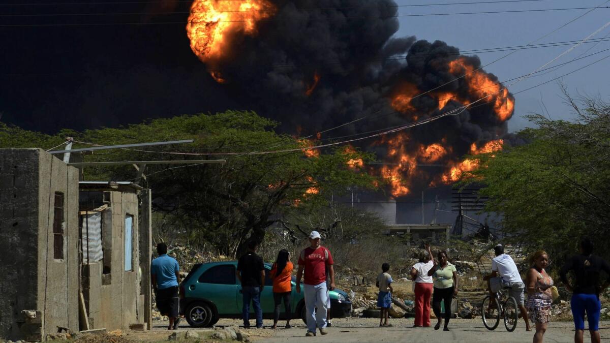 A 2012 explosion at Venezuela's Amuary oil refinery killed 47 people and wounded 160. The facility, once the crown jewel of the nation's state-owned oil company, has not been fully rebuilt since.