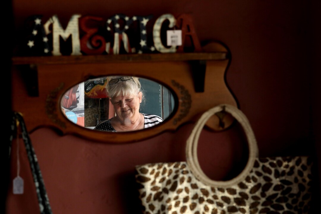 Joy Shultz, shopkeeper at the Sierra Mercantile in downtown Mariposa