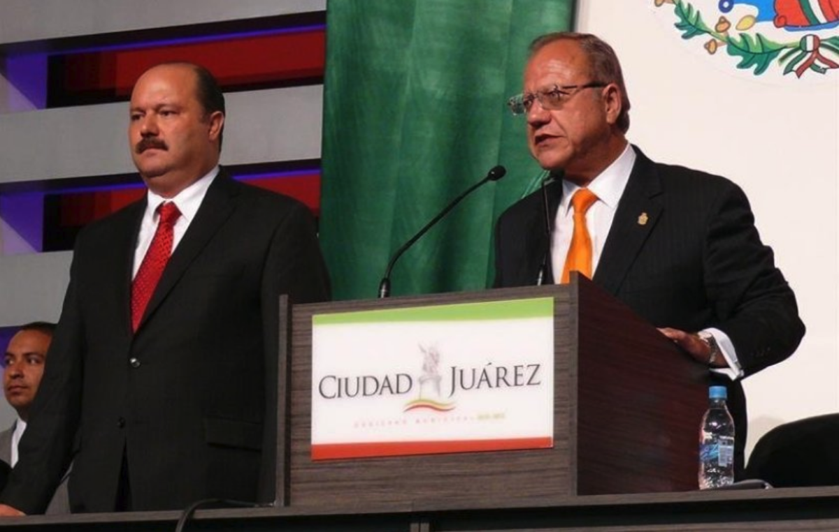 Los gobernadores de Veracruz y de Chihuahua, Javier Duarte y César Duarte respectivamente. EFE/ARCHIVOS