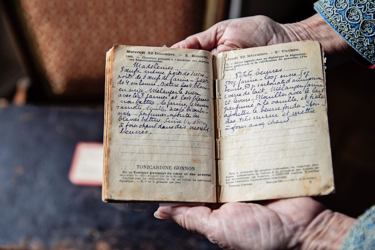 Another notebook contains recipes from Kitty Morse's great-grandmother Blanche Neymarck. 