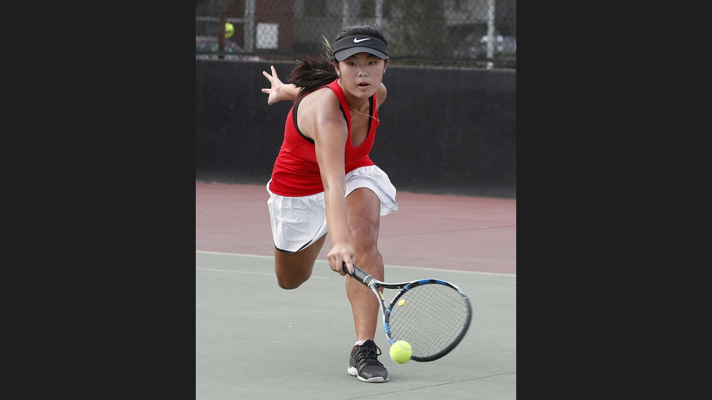 Photo Gallery: Glendale vs. Hemet in CIF semifinal girls' tennis