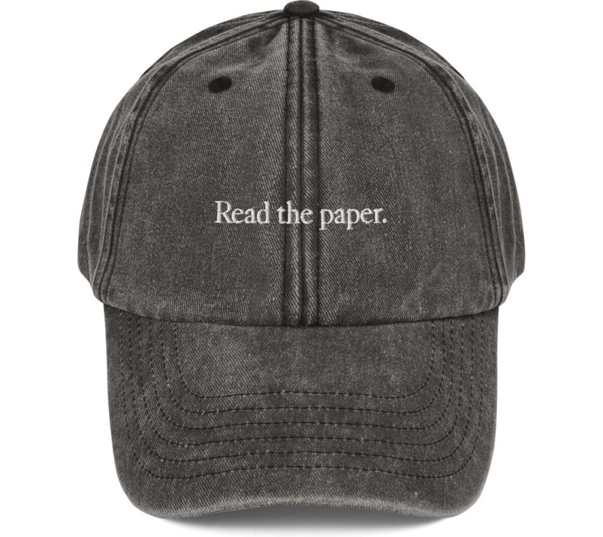 "Read the paper" hat.