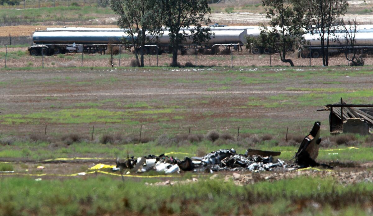 Five people were killed in a midair collision of two planes near Brown Field in southern San Diego County on Aug. 16. The two planes made no attempt to avoid a collision, a witness says.
