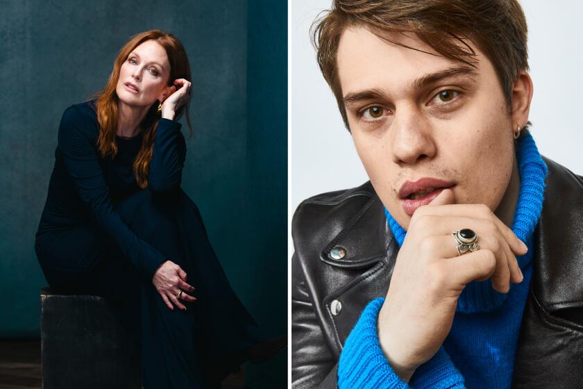 Julianne Moore and Nicholas Galitzine .