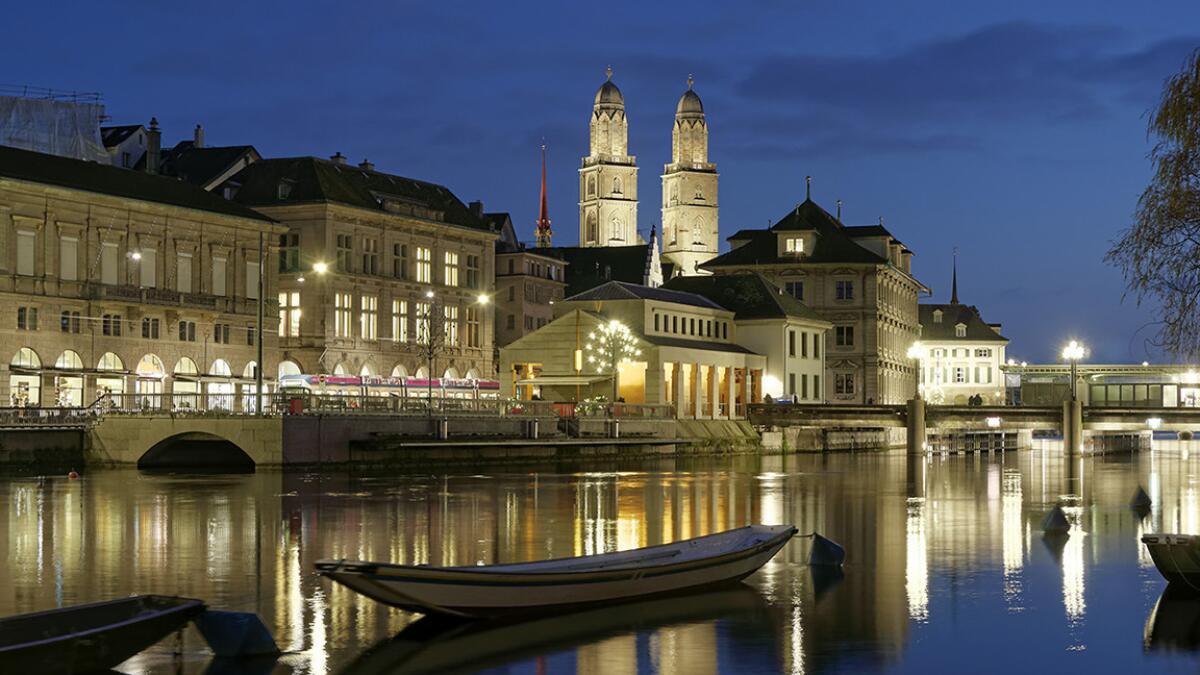 The River Limmat is one of two waterways (the Sihl is the other) that flow through Zurich. Swiss has put airfare to the city on sale for $941.