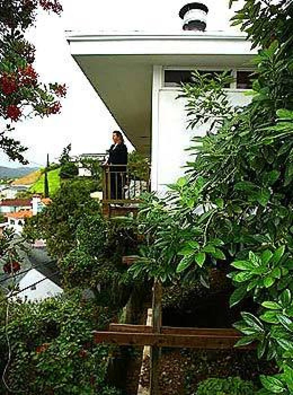 Liz Andersons contemporary hillside home in Glendale offers her an unobstructed view.