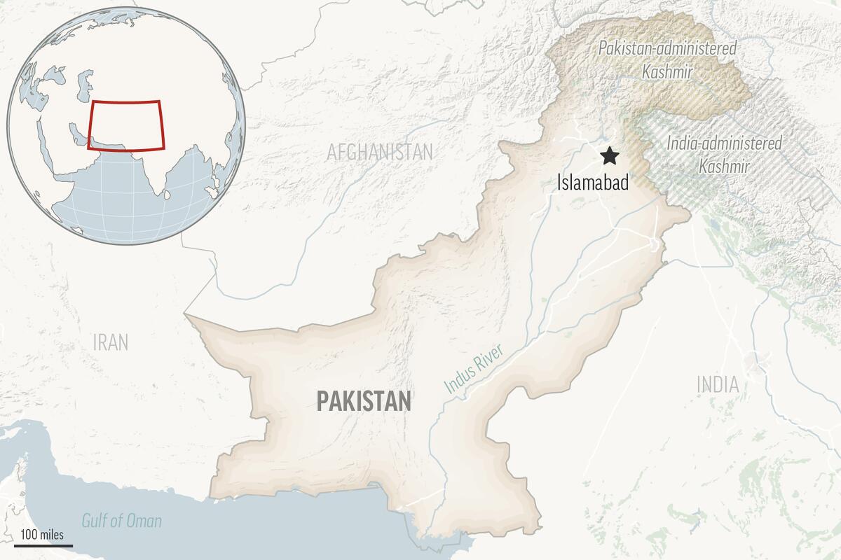 a map of Pakistan 