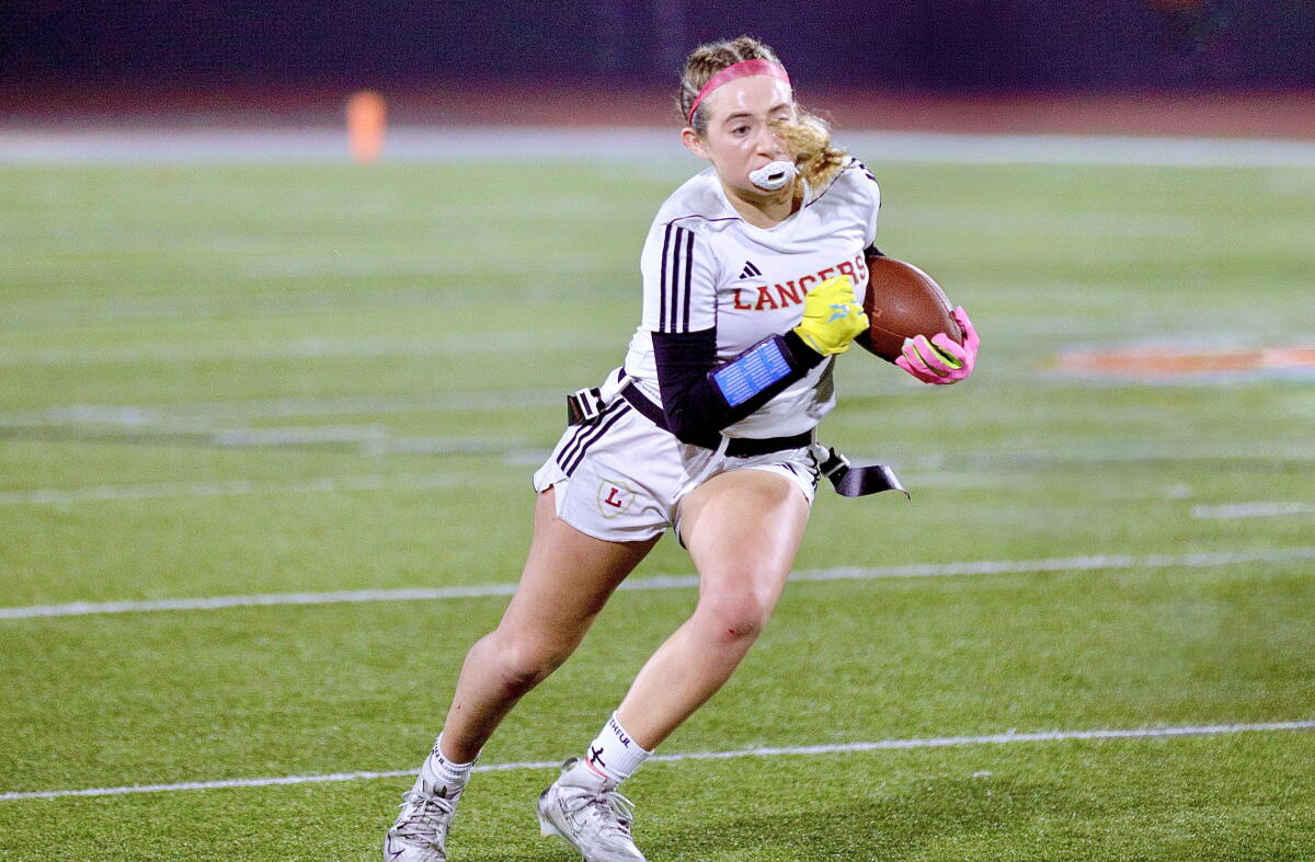Capri Cuneo has 20 interceptions and 22 pass deflections in 18 games for No. 2 Orange Lutheran.