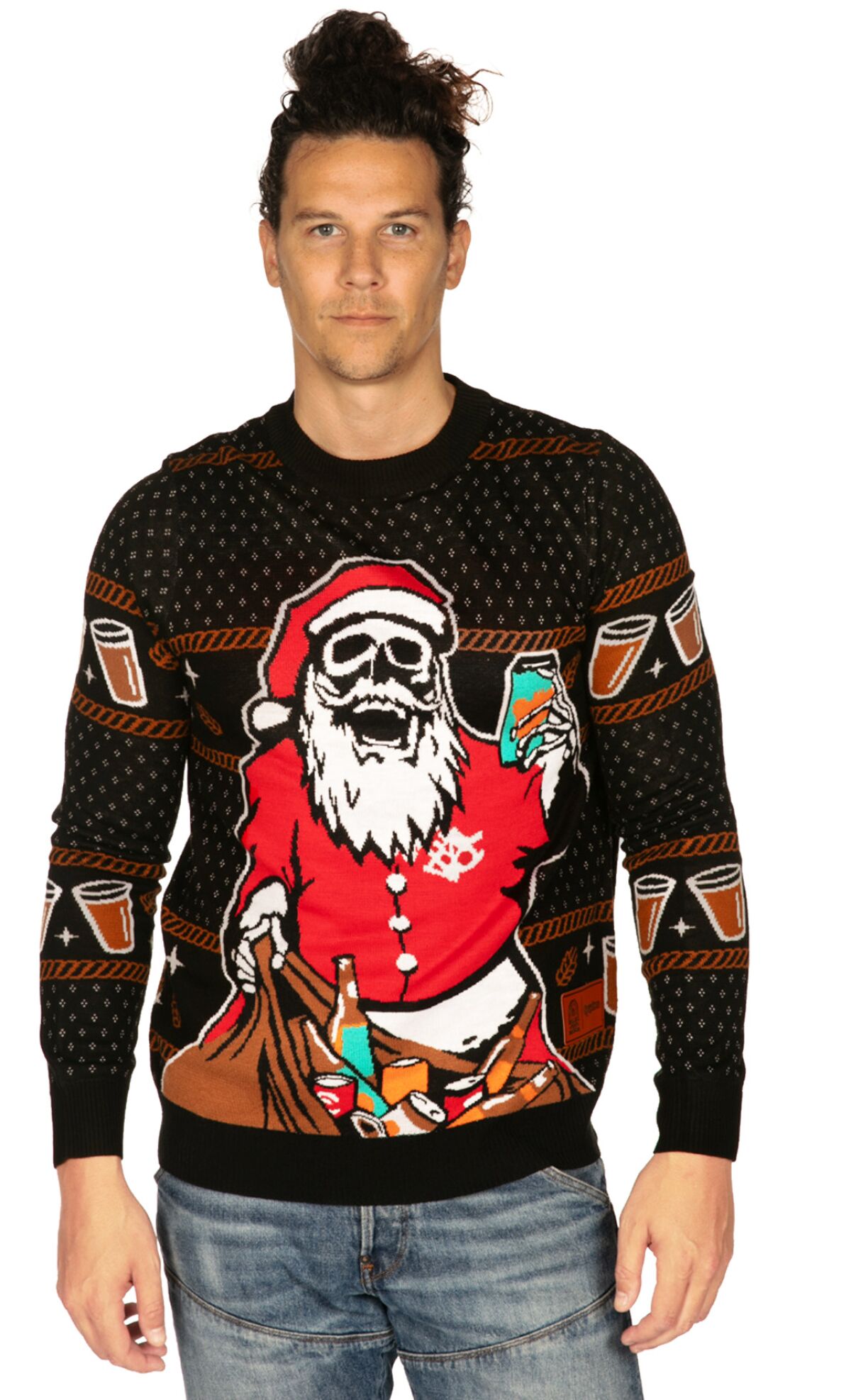 The Ballast Point Ugly Christmas Sweater was made as a collaboration with Tipsy Elves.
