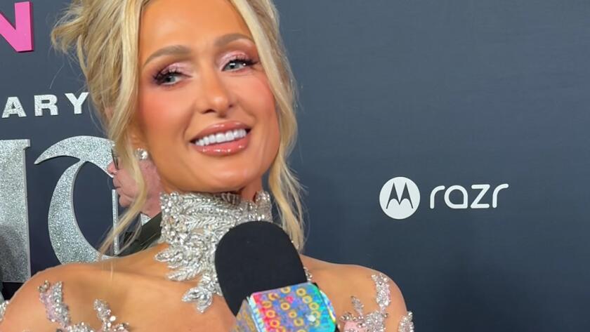 Playing "Hot or Not" at Paris Hilton's documentary premiere - Los Angeles Times Playing "Hot or Not" at Paris Hilton's documentary premiere - Los Angeles Times