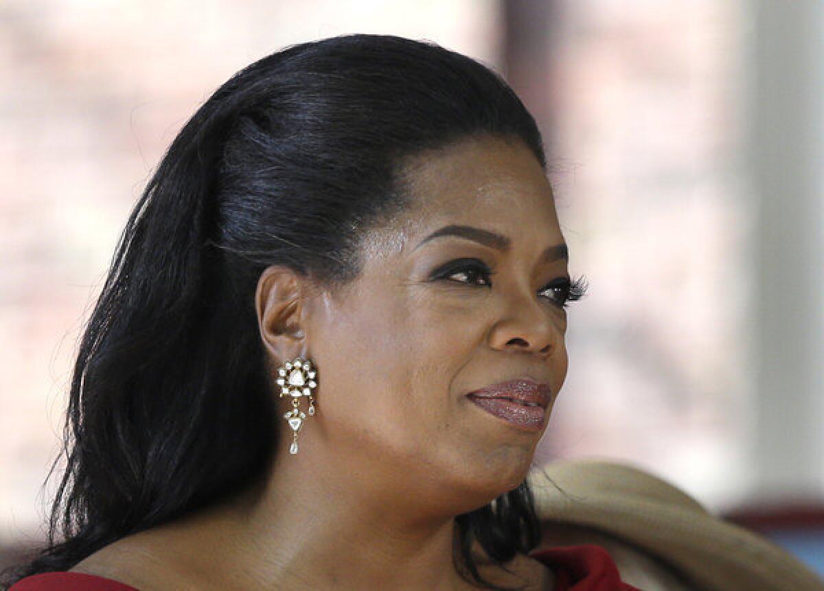 Oprah Winfrey in May 2013 after delivering the commencement address at Harvard University.