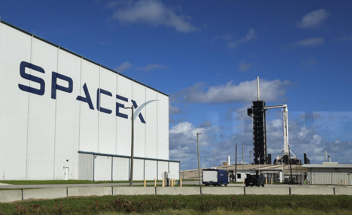A SpaceX building in Cape Canaveral, Fla.