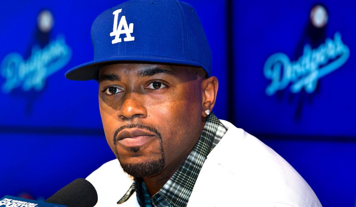 Jimmy Rollins was introduced as a Dodger on Wednesday.