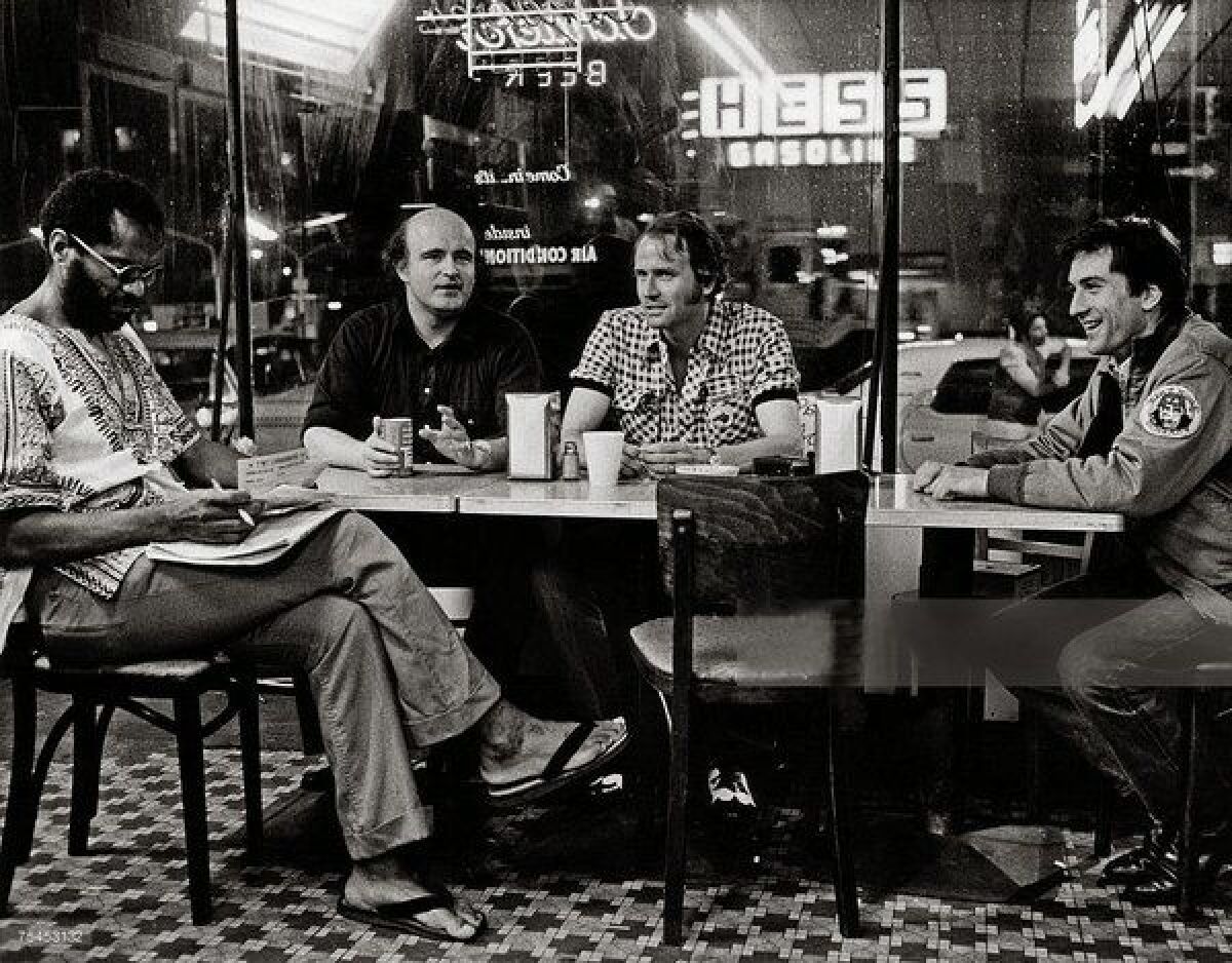 Norman Matlock, left, Peter Boyle, MPTF resident Harry Northup and Robert De Niro in "Taxi Driver."