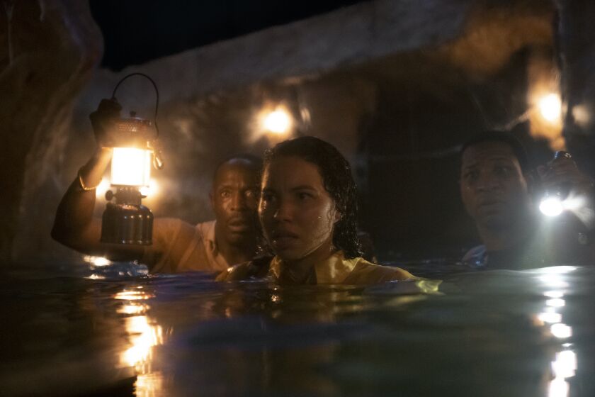 Michael K. Williams, Jurnee Smollett, and Jonathan Majors in "Lovecraft Country". Photograph by Eli Joshua Ade/HBO