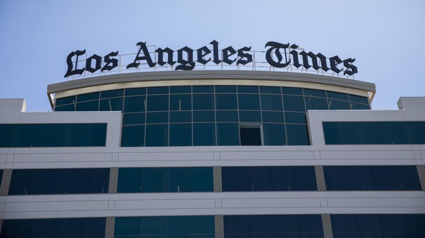 The Los Angeles Times building in El Segundo.