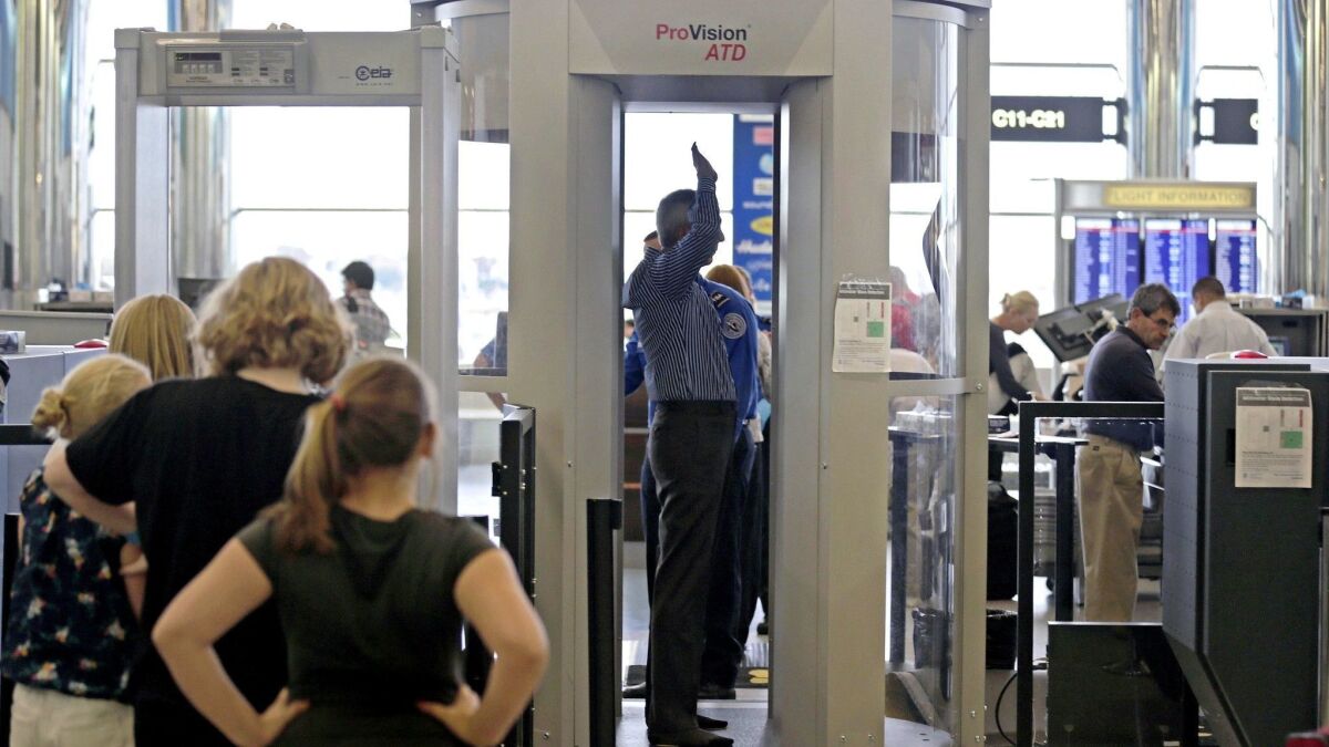 L3 Communications' most visible products are the 360-degree scanners that travelers encounter when they go through airport security.
