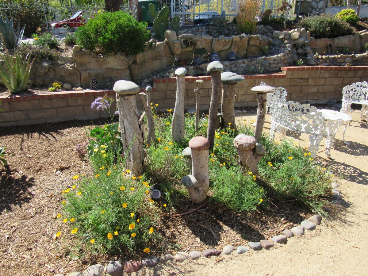 Bob and Shan Cissell's ode to Stonehenge in their La Mesa back yard.