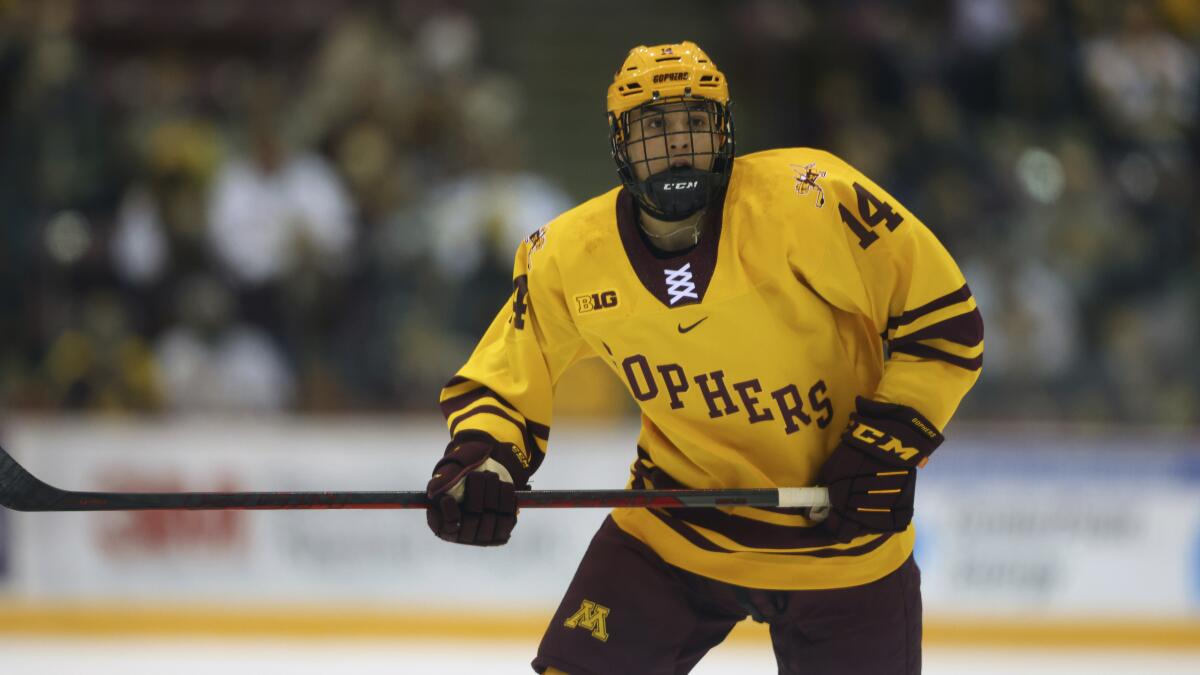 Brock Faber, who played at Minnesota and was drafted by the Kings in 2020, earned a spot on the U.S. Olympics roster.
