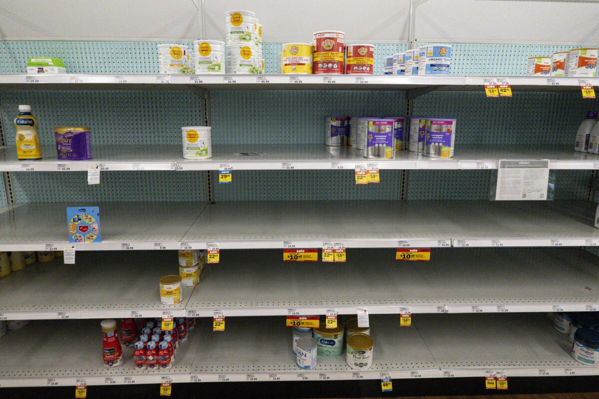 EEUU compra leche de fórmula para bebés a México
