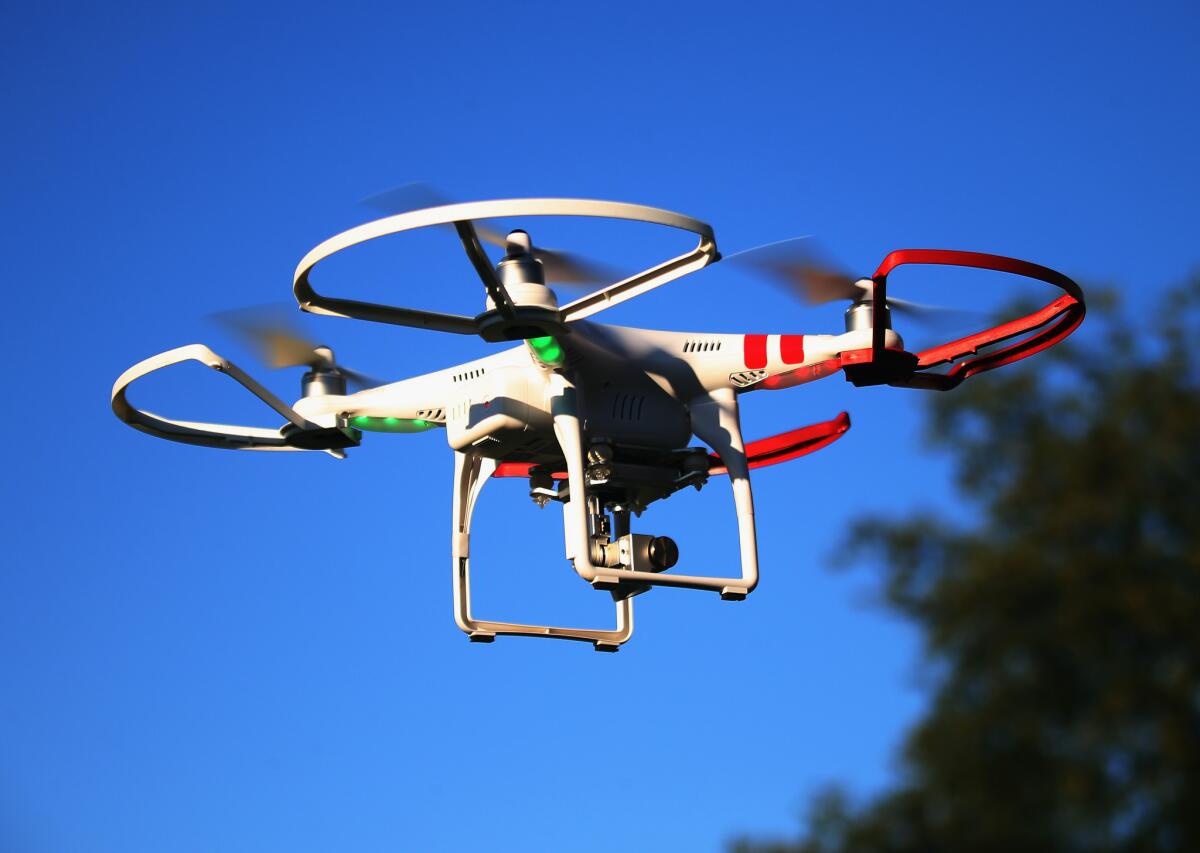 A drone flown for recreational purposes. Regulations dictate how high drones can fly, how close they can operate near airports and their use during emergency operations.