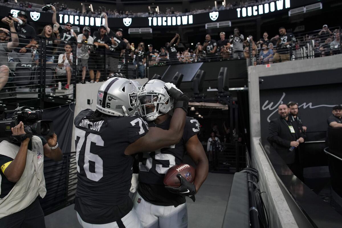 las vegas raiders first preseason game