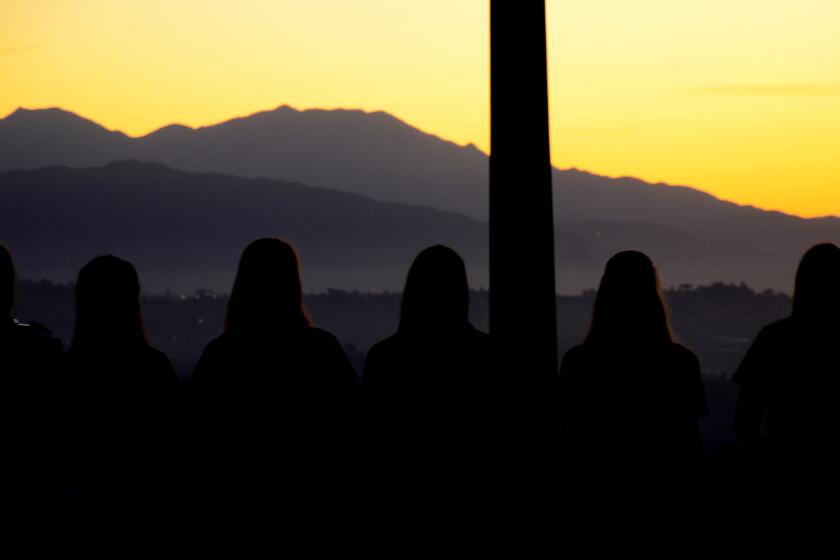 Sunrise from Griffith Observatory, September 2017.