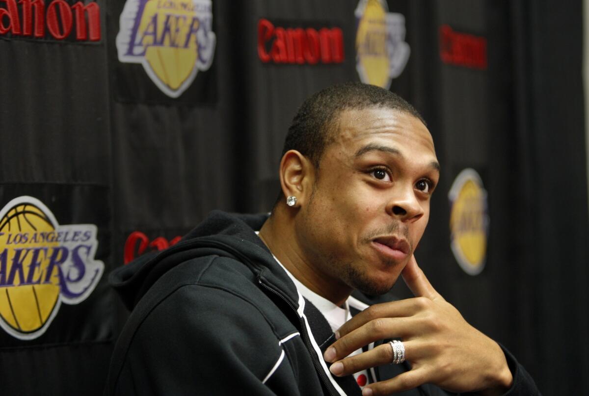 Former Lakers guard Shannon Brown signed a 10-day contract with the San Antonio Spurs on Saturday.