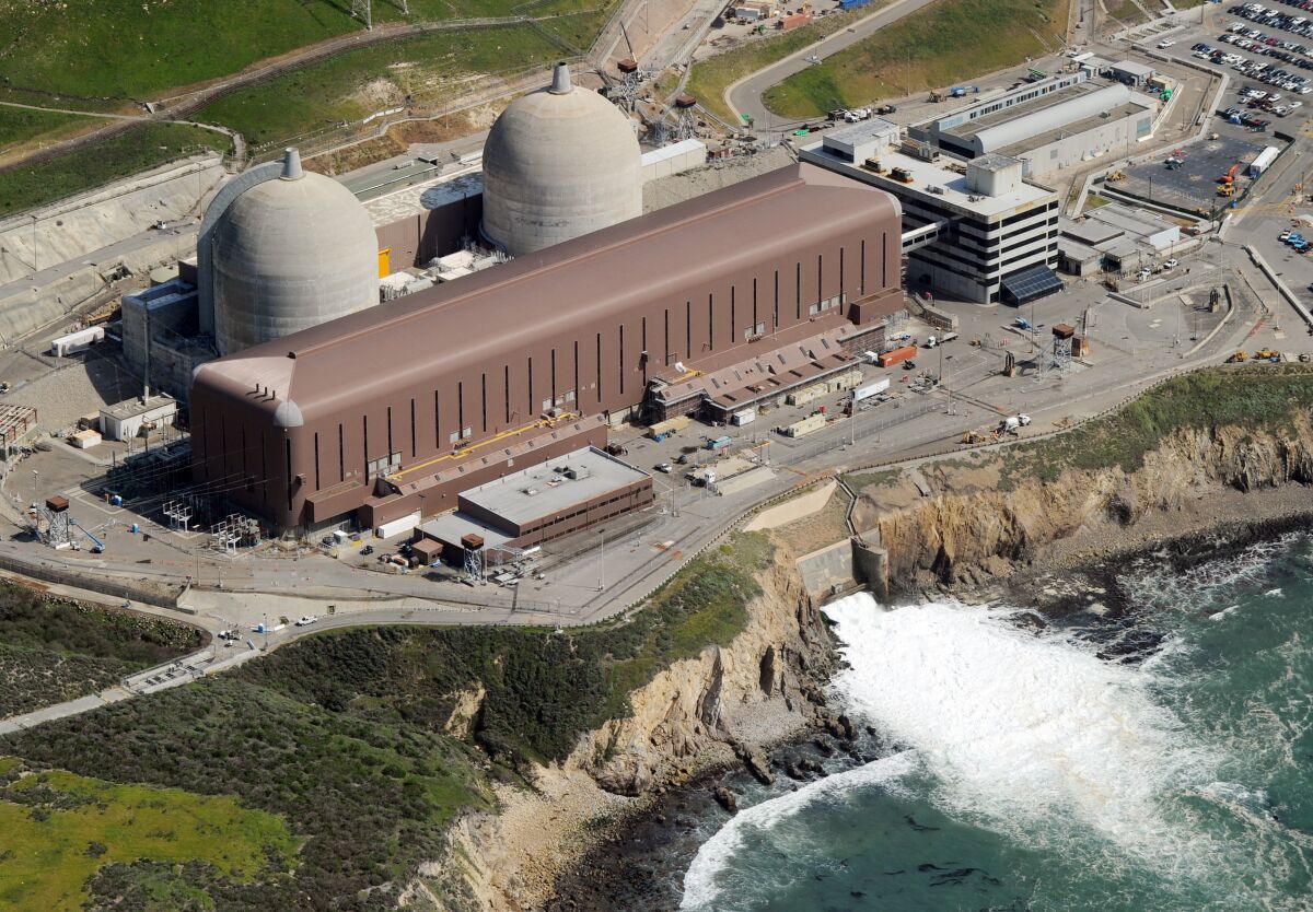 Aerial view of the Diablo Canyon Nuclear Power Plant.