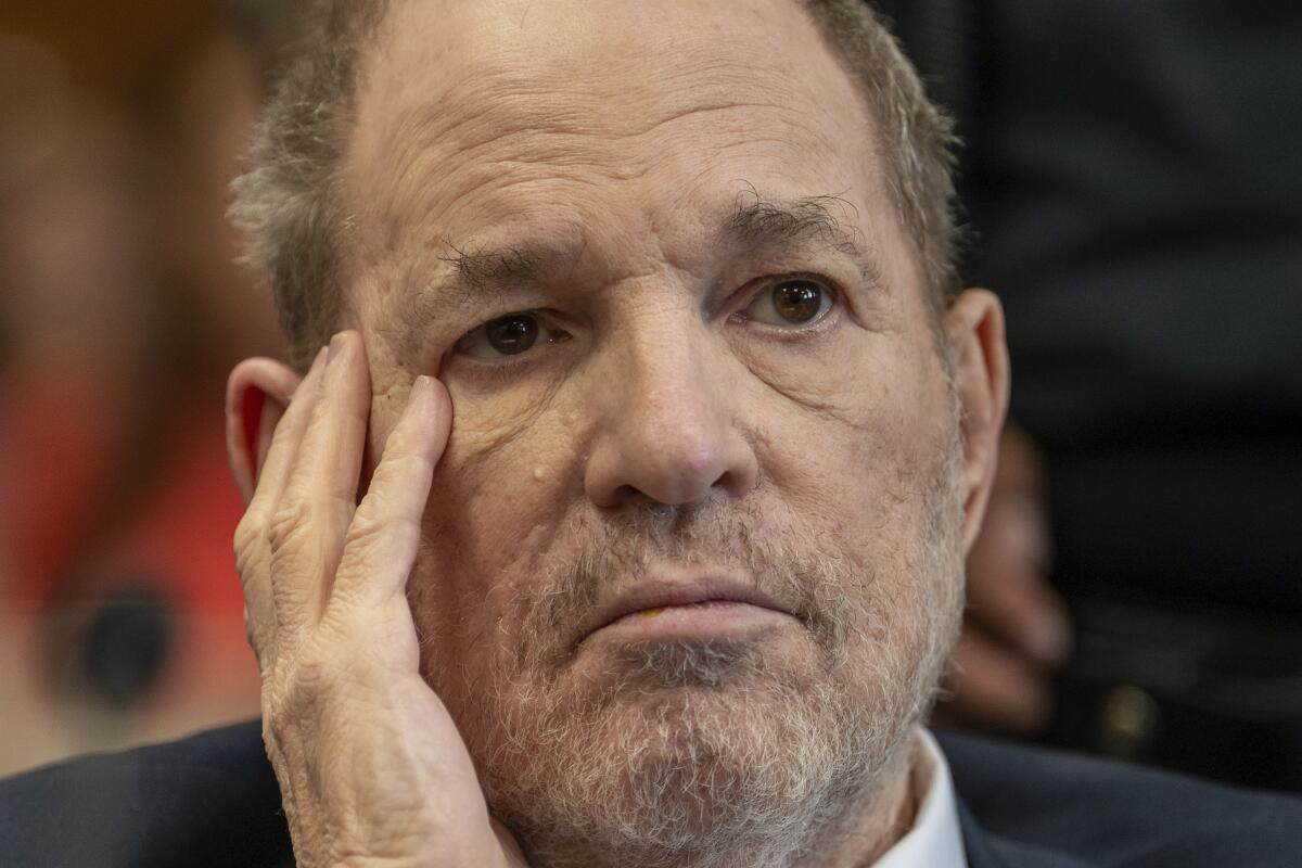 Harvey Weinstein appears in New York criminal court.