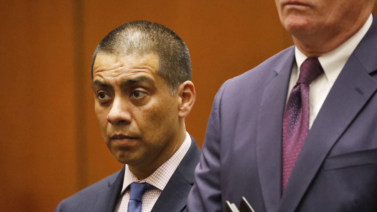 Ref Rodriguez pleads guilty to political money laundering at a court hearing July 23, the same day he resigned from the Los Angeles school board.