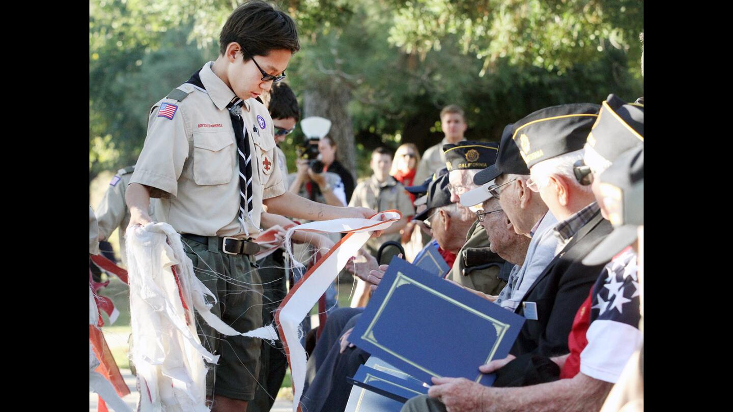 Photo Gallery: Veteran's Day event at Two Strike Park in La Crescenta