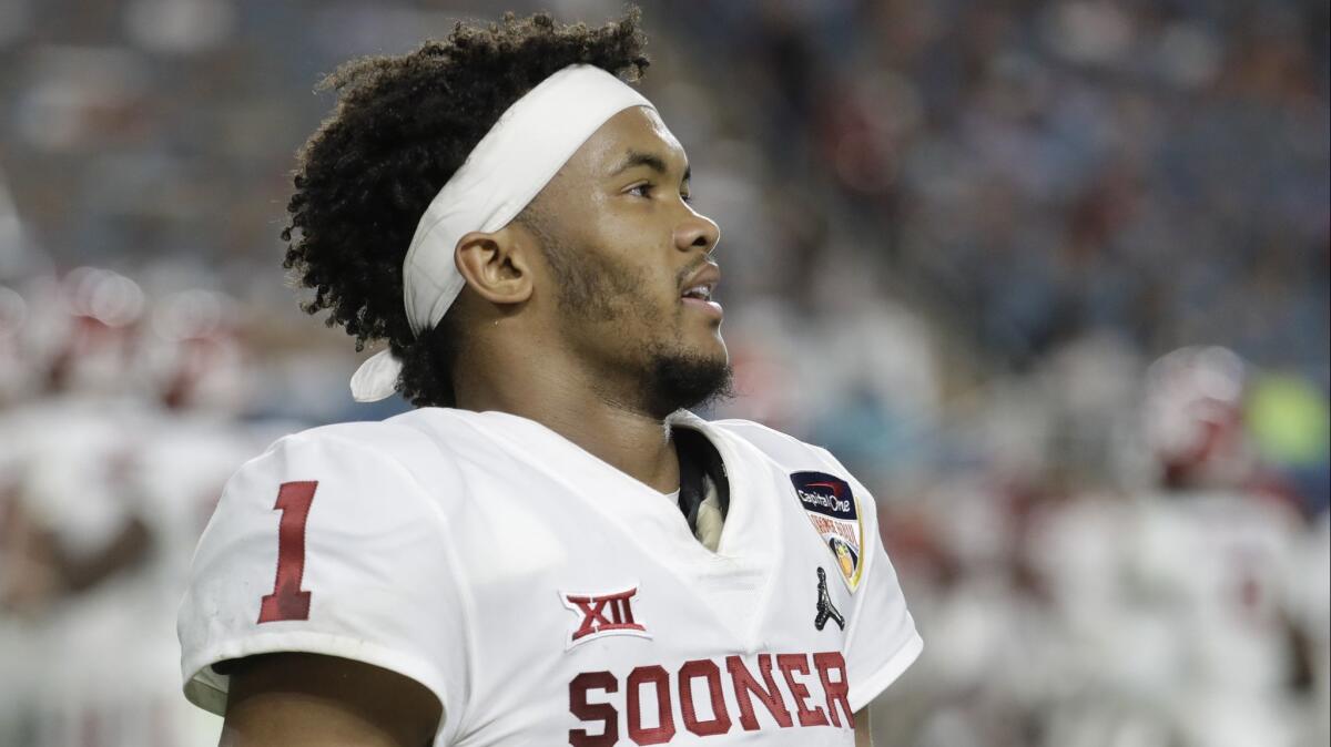 Heisman Trophy winner Kyler Murray threw for 4,361 yards and 42 touchdowns for Oklahoma in 2018.