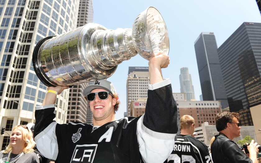 Kings forward Anze Kopitar usually only sports a clean shave for special occasions, including hoisting the Stanley Cup and meeting President Obama.