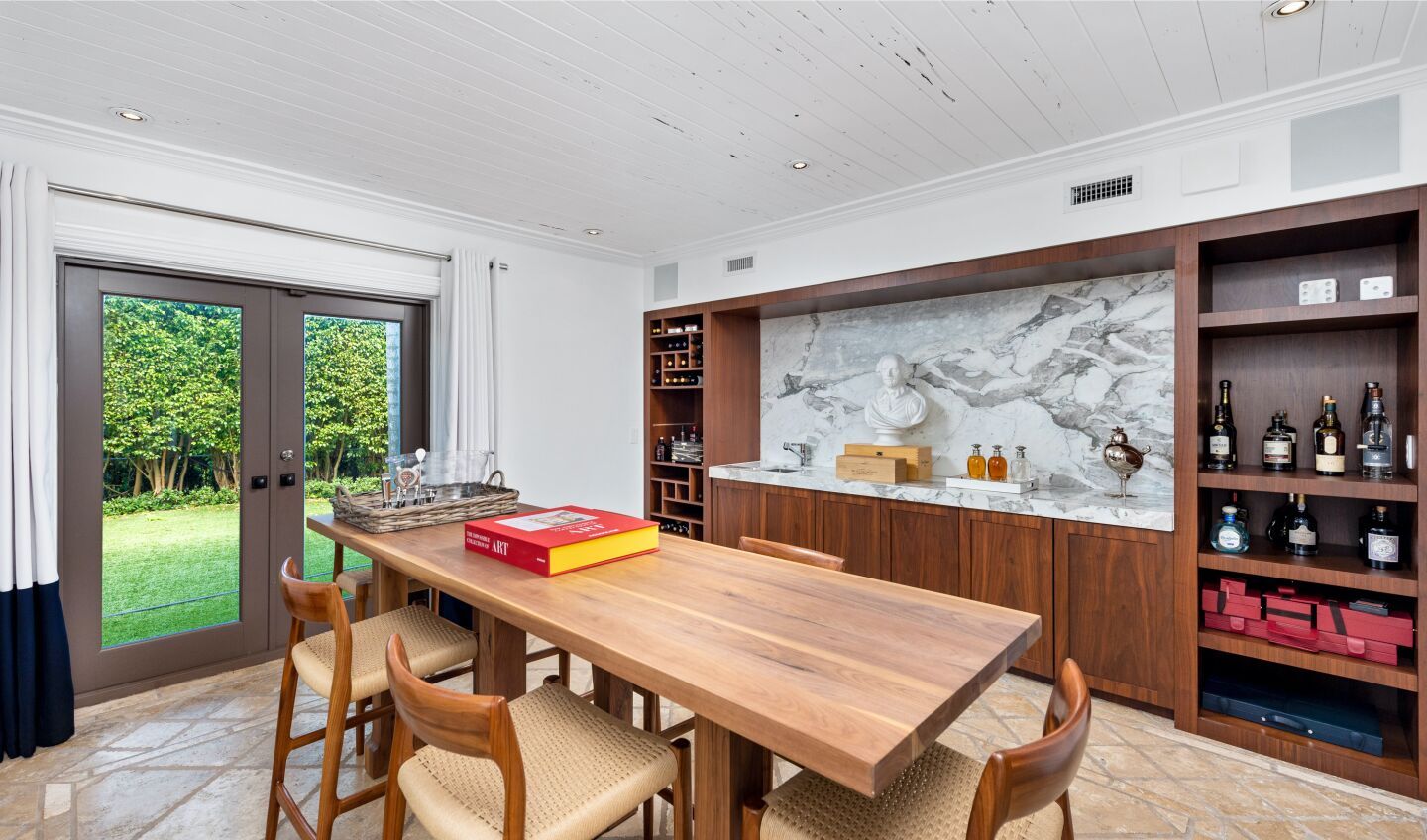 The dining room.