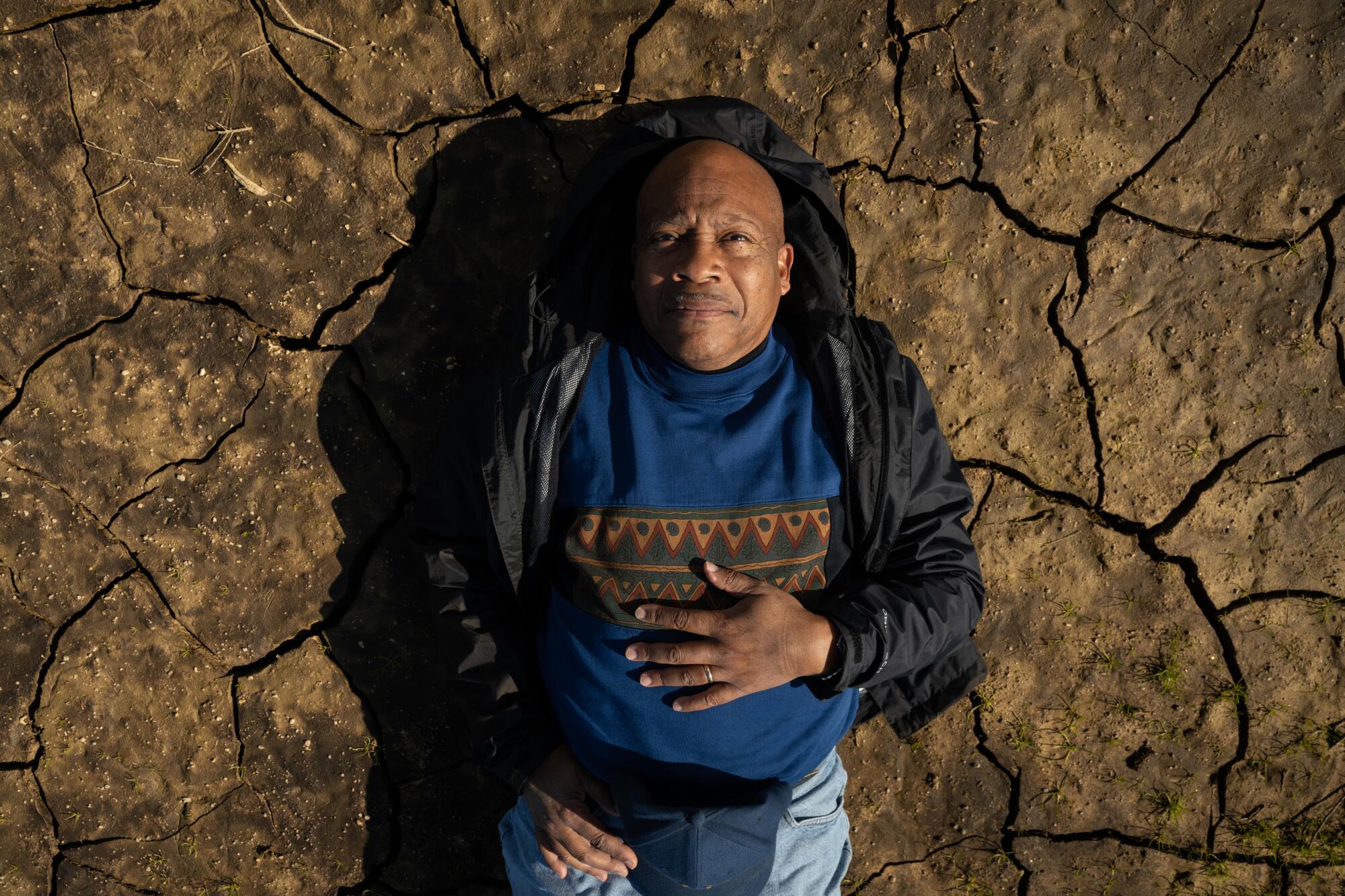 Dennis Hutson has a 60-acre farm in Allensworth. 